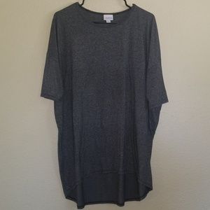 Lularoe Irma Charcoal Gray. Size Large.